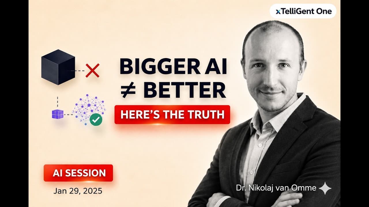 xTelliGent One: Session Seven - A frugal, efficient and robust AI to solve complex problems