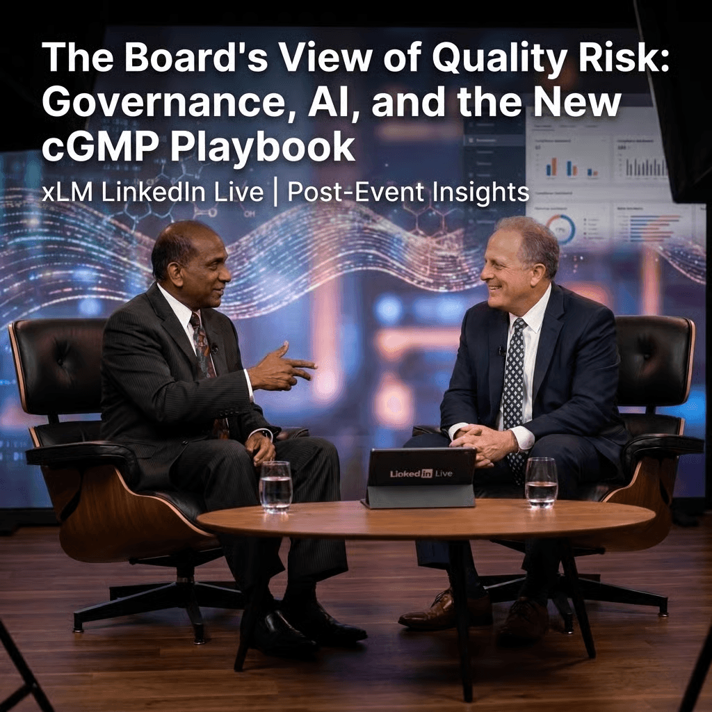 The Board’s View of Quality Risk: Governance, AI, and the New cGMP Playbook