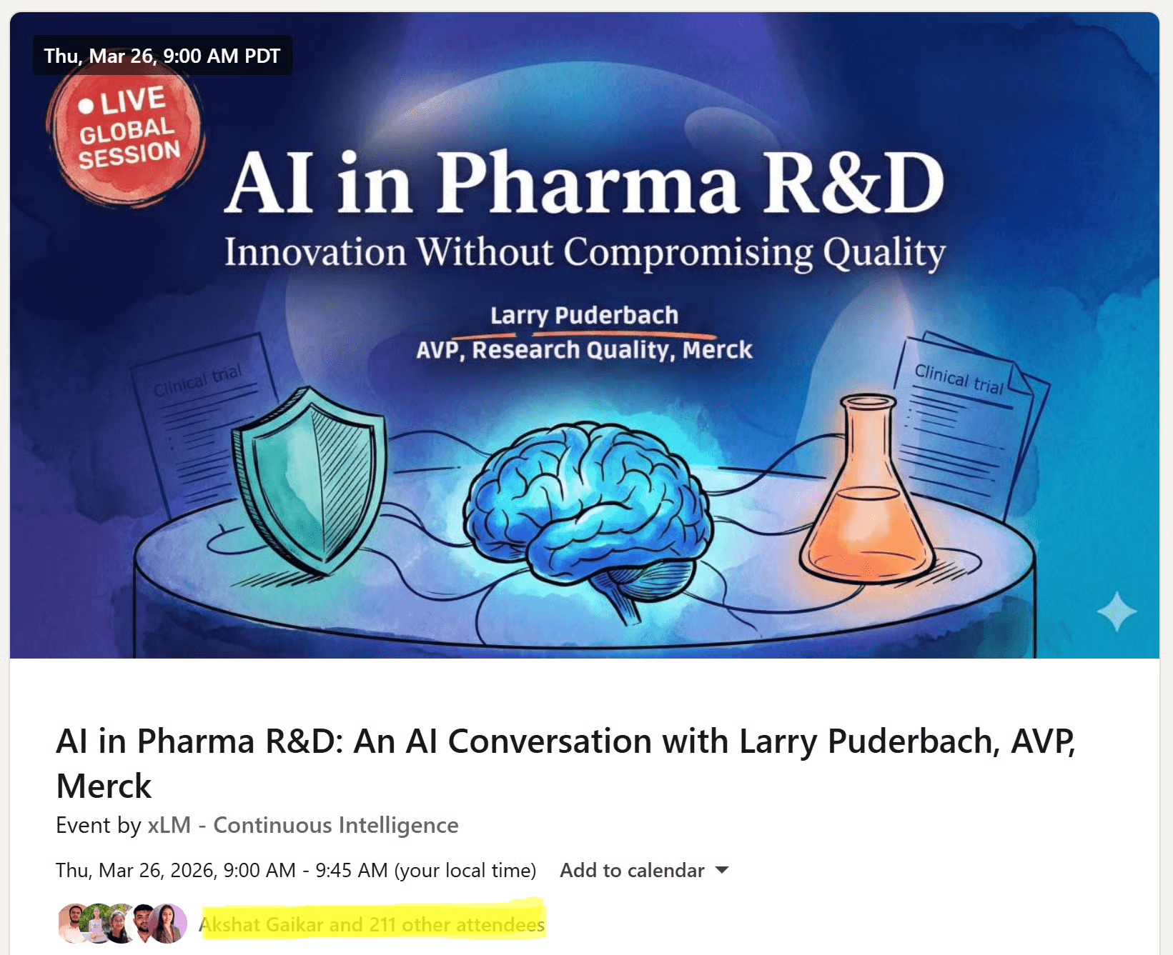 AI in Pharma R&D LinkedIn Live with Merck Research Quality Leader