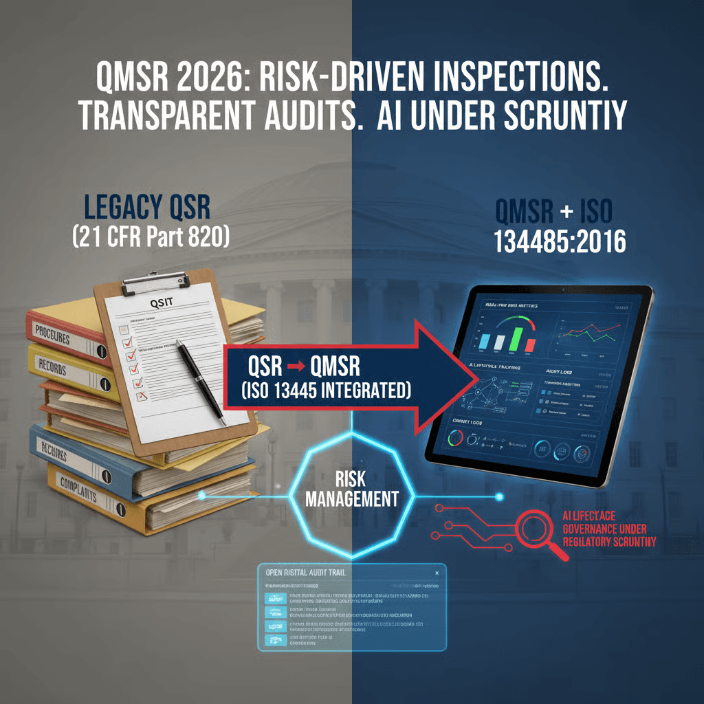 FDA QMSR 2026 Transition from QSR to ISO 13485