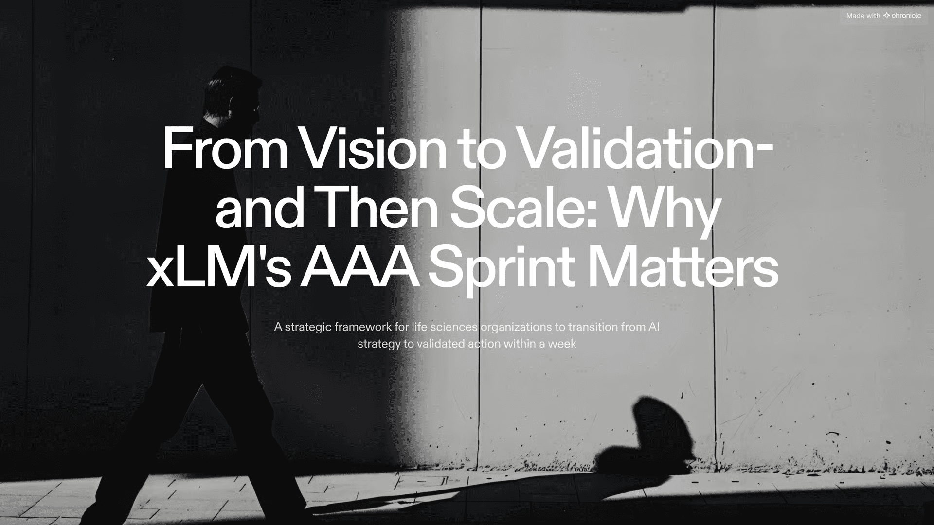 xLM 5-day AAA Sprint transforming AI vision to validated GxP compliance implementation