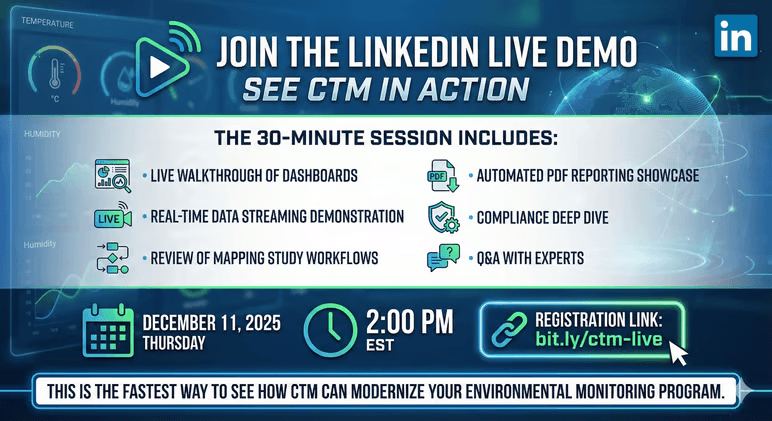 cTM: Intelligent GxP Environmental Monitoring for Pharma