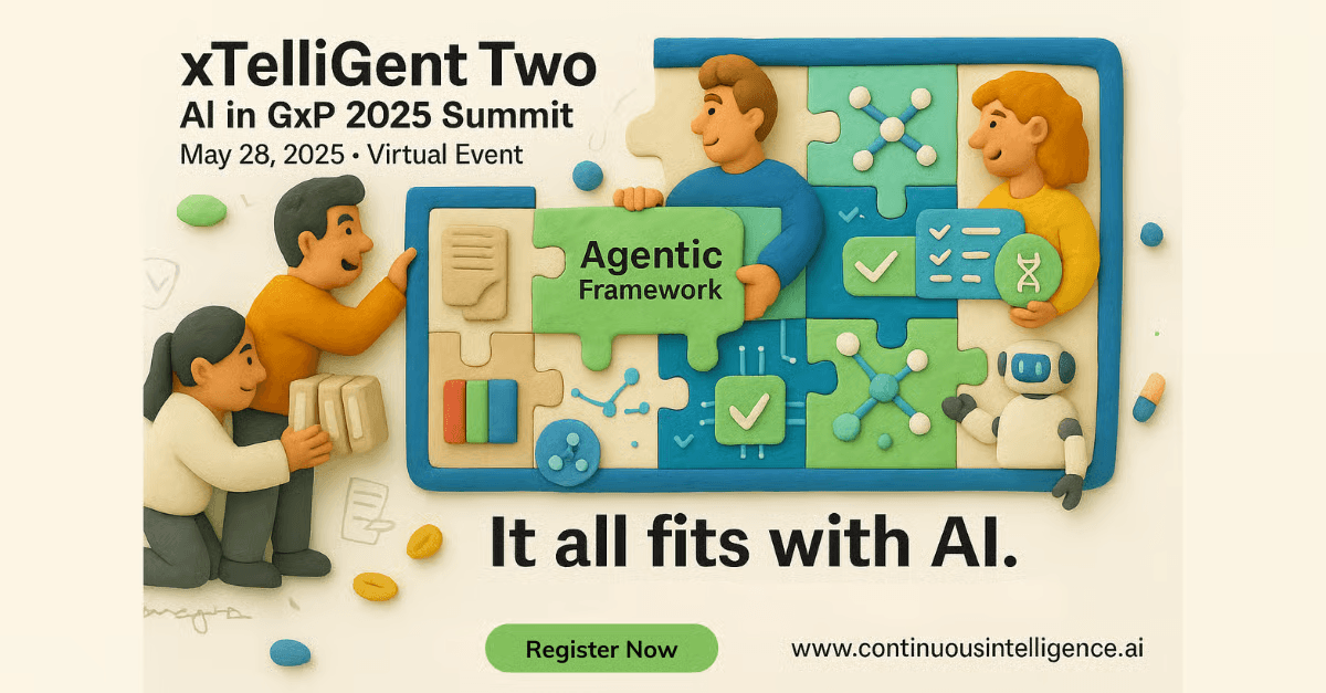 xTelliGent Two Summit 2025 registration for AI in GxP pharma biotech conference