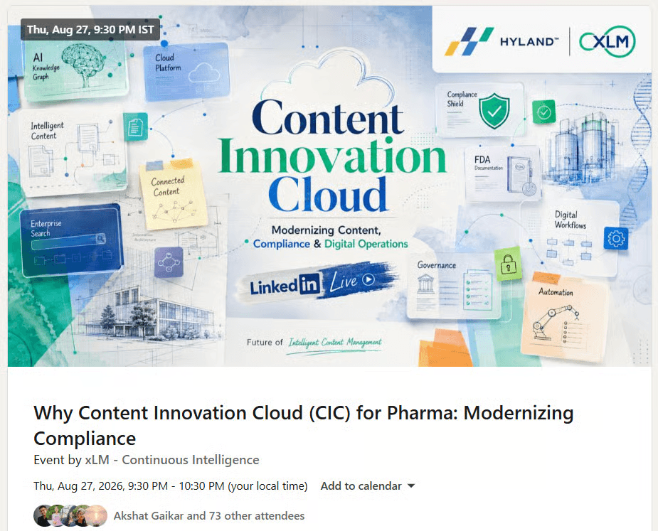 Content Intelligence for Life Sciences: xLM & Hyland